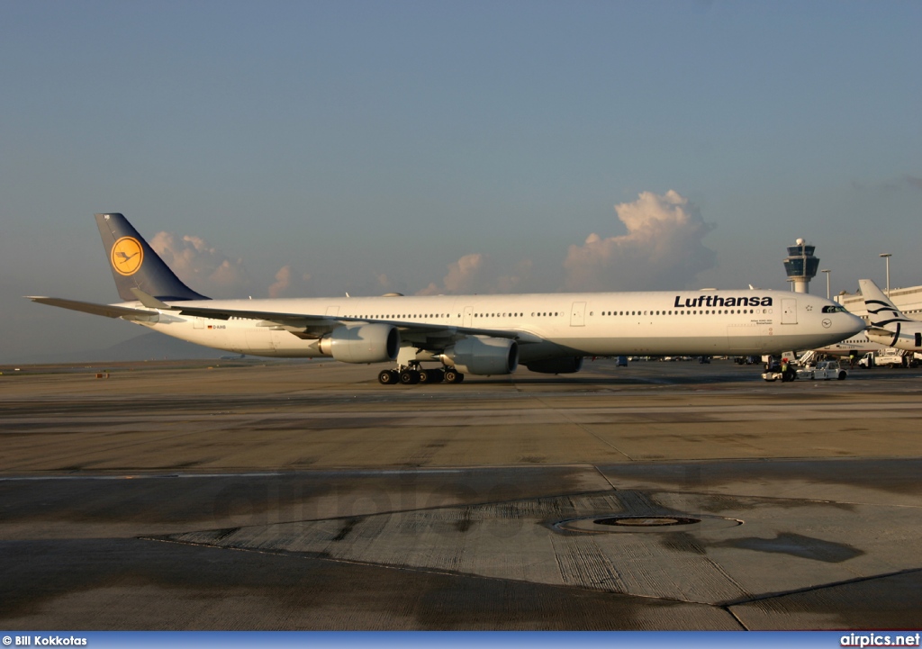 D-AIHB, Airbus A340-600, Lufthansa