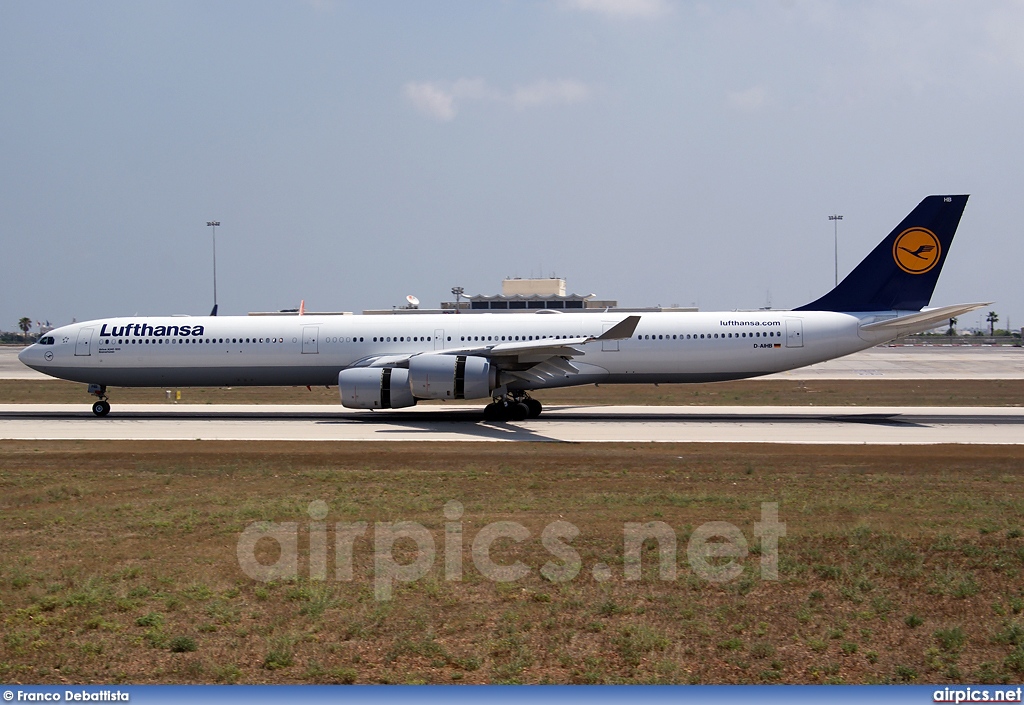 D-AIHB, Airbus A340-600, Lufthansa