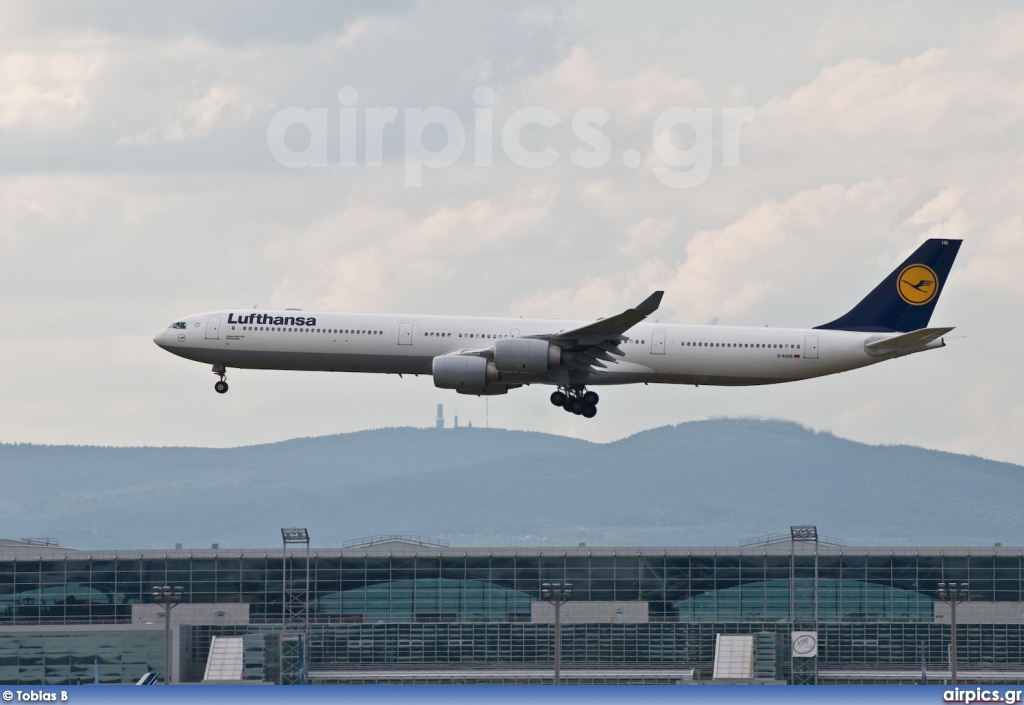 D-AIHB, Airbus A340-600, Lufthansa