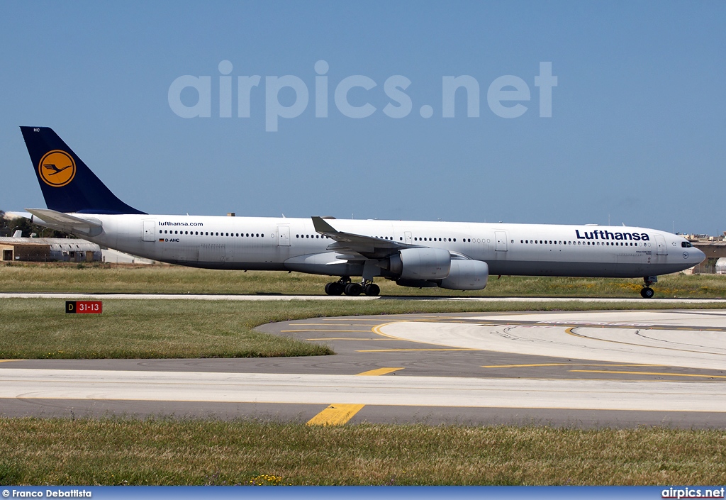 D-AIHC, Airbus A340-600, Lufthansa