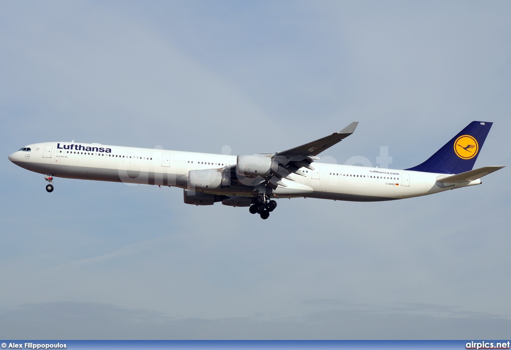 D-AIHQ, Airbus A340-600, Lufthansa