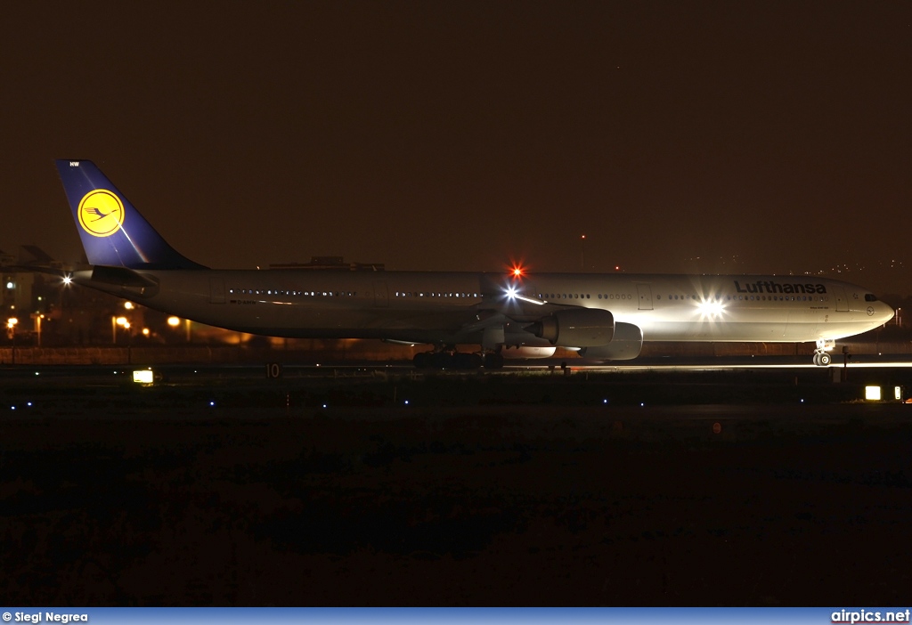 D-AIHW, Airbus A340-600, Lufthansa