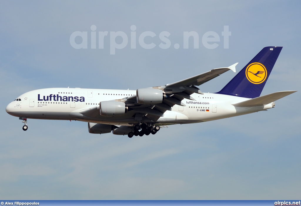 D-AIMB, Airbus A380-800, Lufthansa