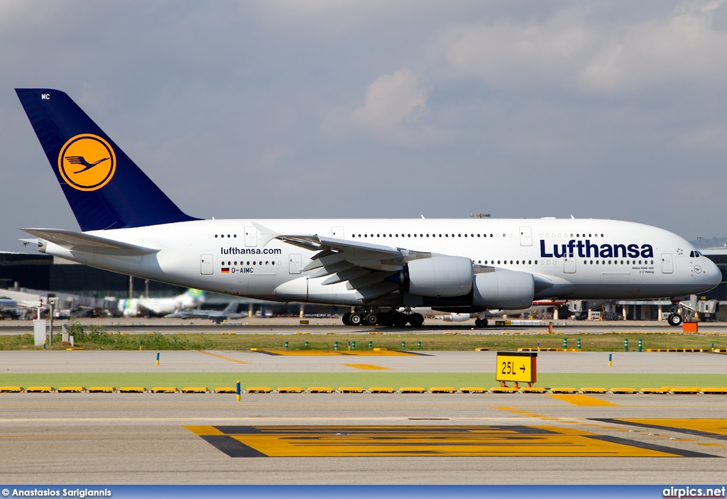 D-AIMC, Airbus A380-800, Lufthansa