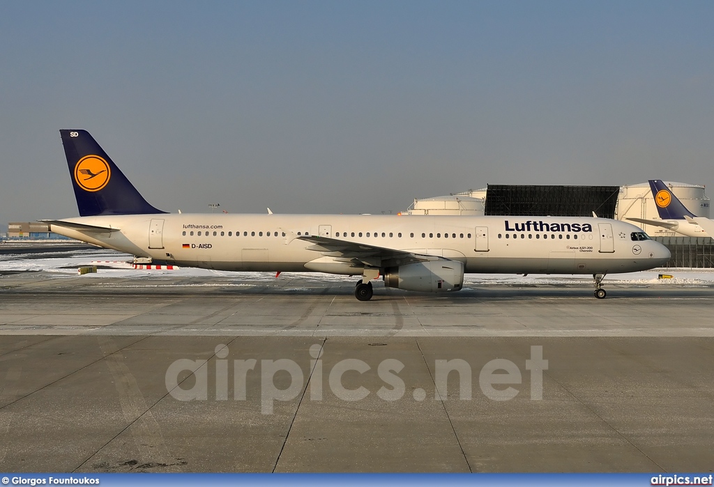 D-AISD, Airbus A321-200, Lufthansa