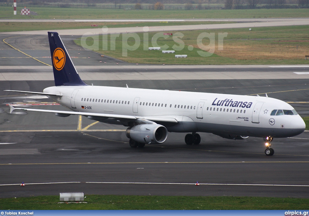 D-AISK, Airbus A321-200, Lufthansa