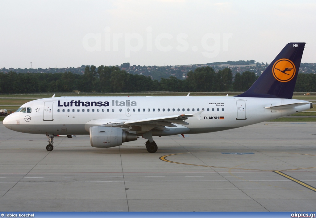 D-AKNH, Airbus A319-100, Lufthansa Italia