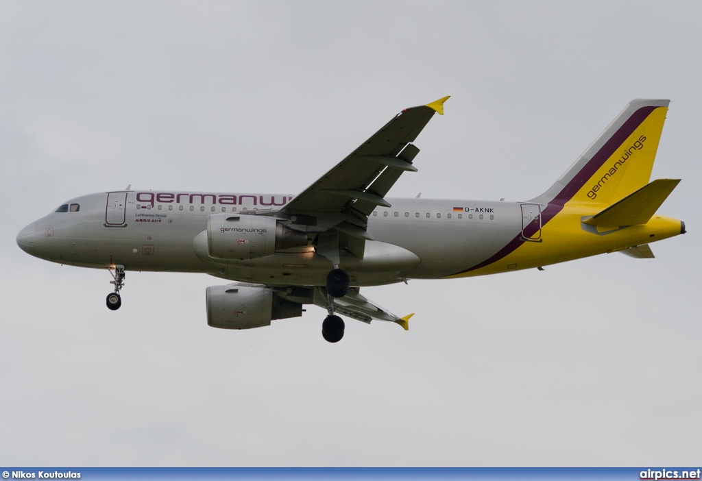 D-AKNK, Airbus A319-100, Germanwings