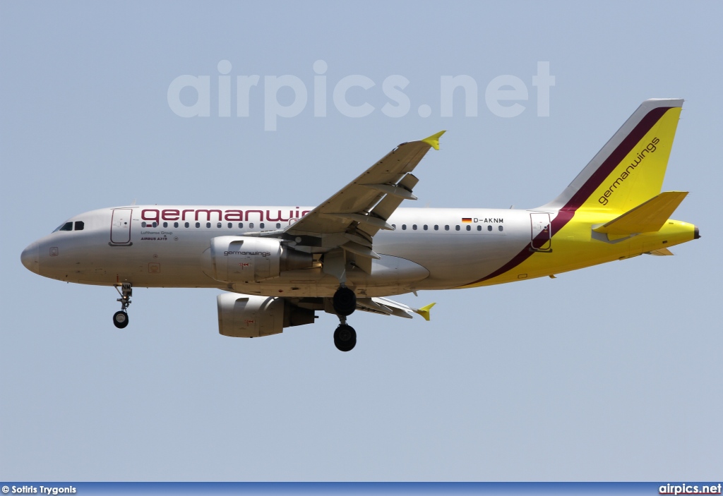 D-AKNM, Airbus A319-100, Germanwings