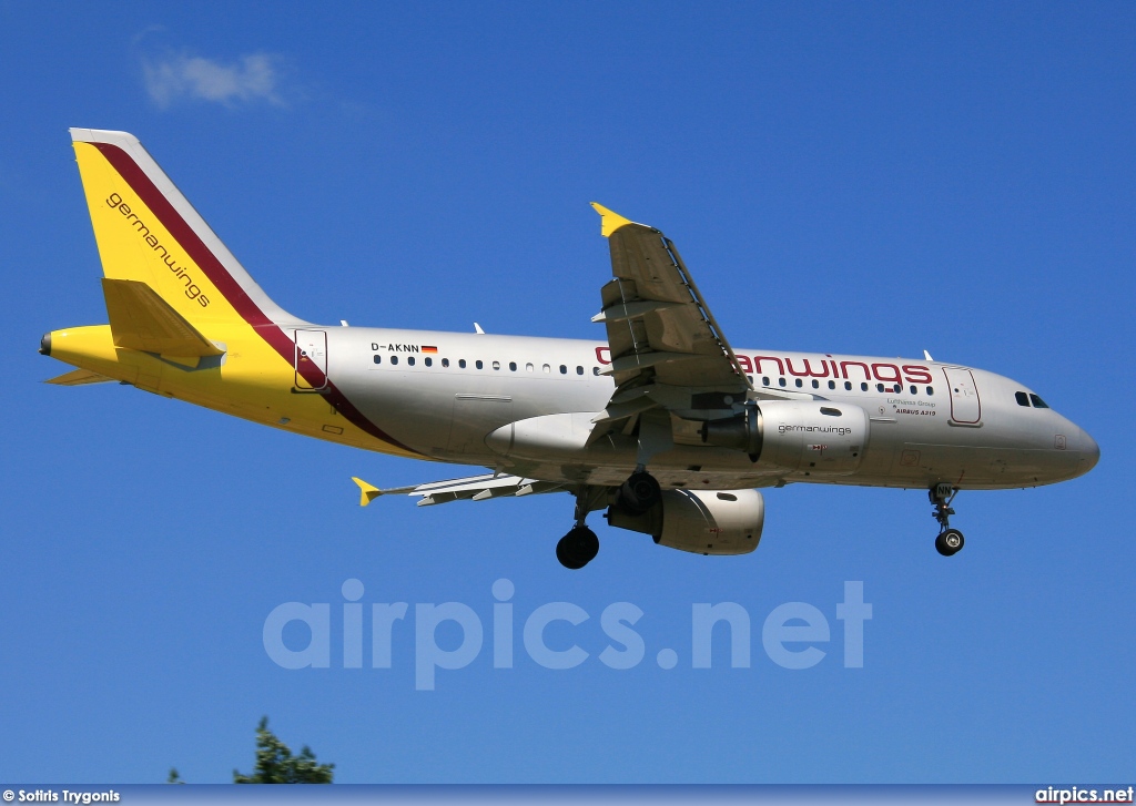 D-AKNN, Airbus A319-100, Germanwings