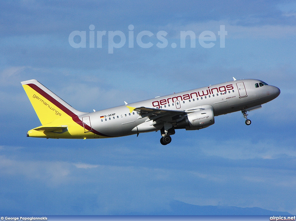 D-AKNP, Airbus A319-100, Germanwings