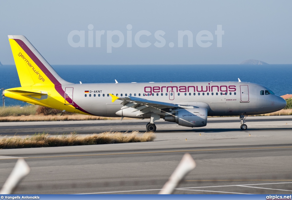 D-AKNT, Airbus A319-100, Germanwings