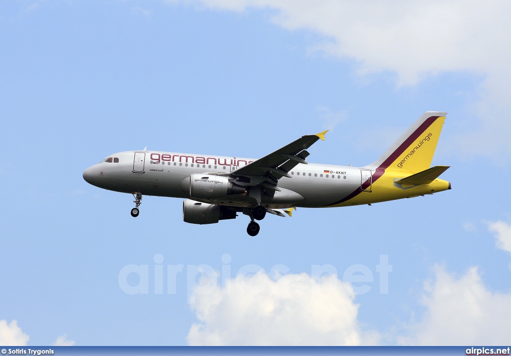 D-AKNT, Airbus A319-100, Germanwings