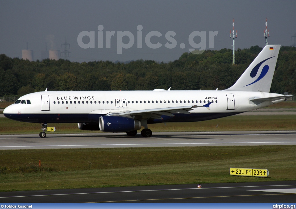 D-ANNB, Airbus A320-200, Blue Wings