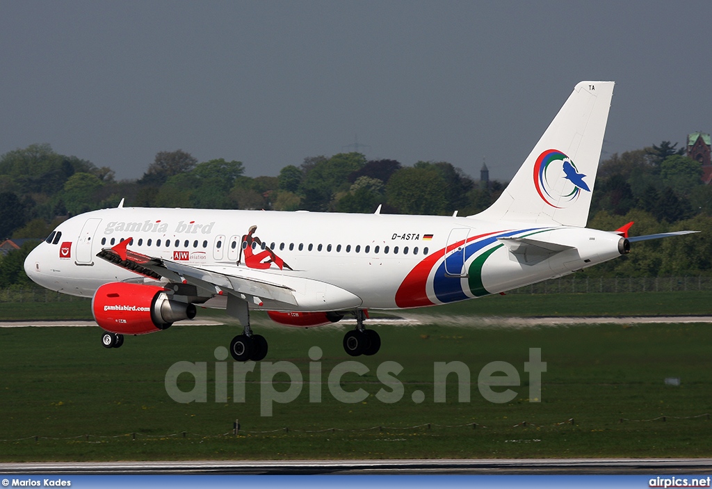 D-ASTA, Airbus A319-100, Gambia Bird