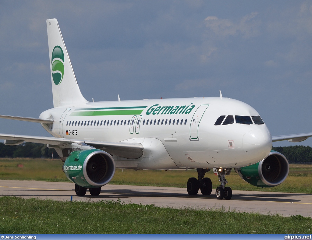 D-ASTB, Airbus A319-100, Germania