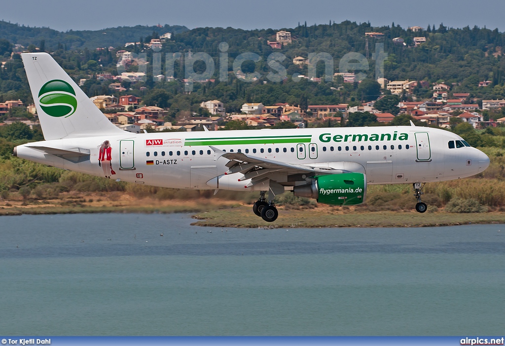 D-ASTZ, Airbus A319-100, Germania