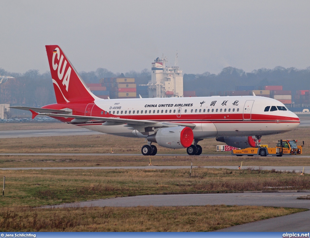 D-AVWB, Airbus A319-100, China United Airlines