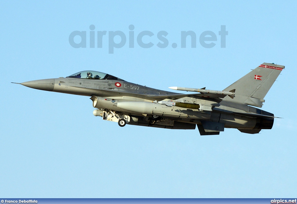 E-597, Lockheed F-16AM Fighting Falcon, Royal Danish Air Force