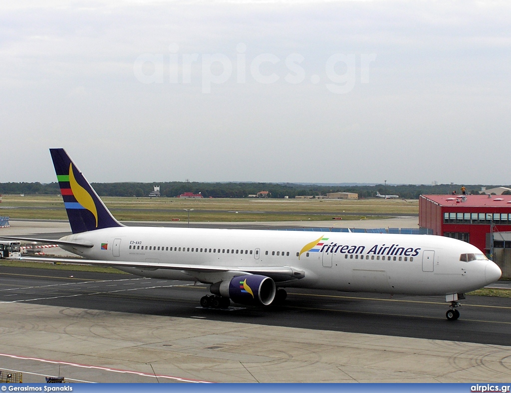 E3-AAO, Boeing 767-300ER, Eritrean Airlines