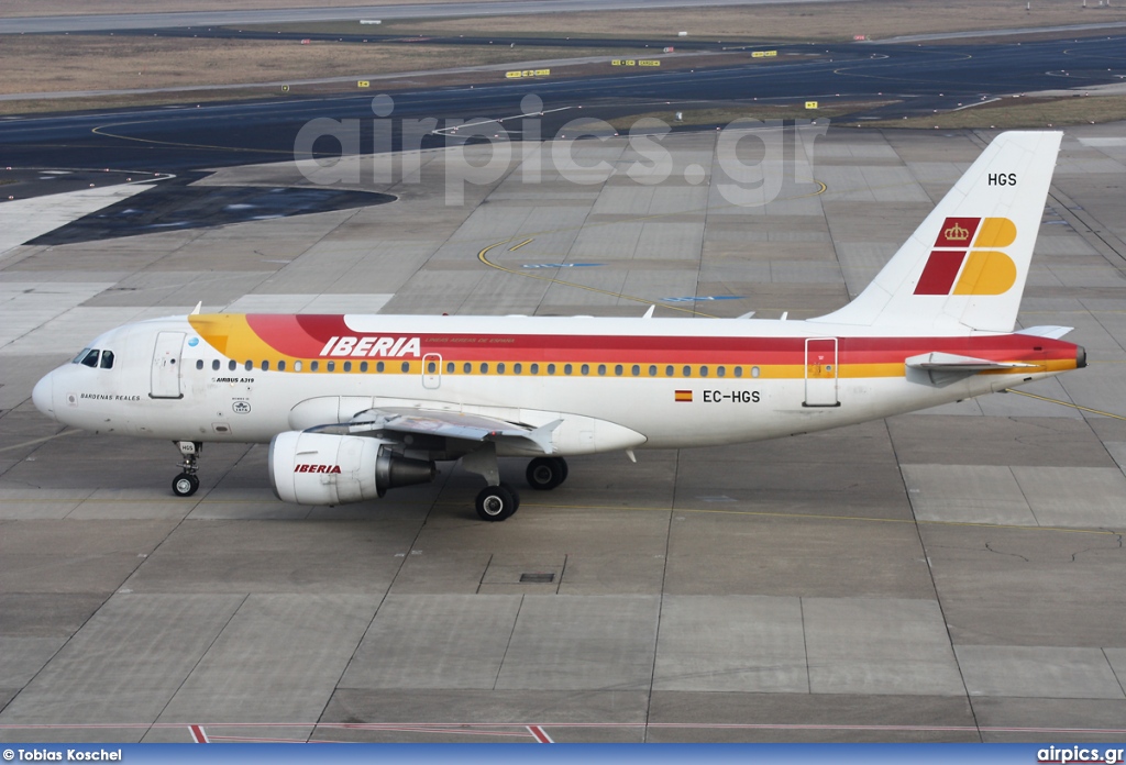 EC-HGS, Airbus A319-100, Iberia