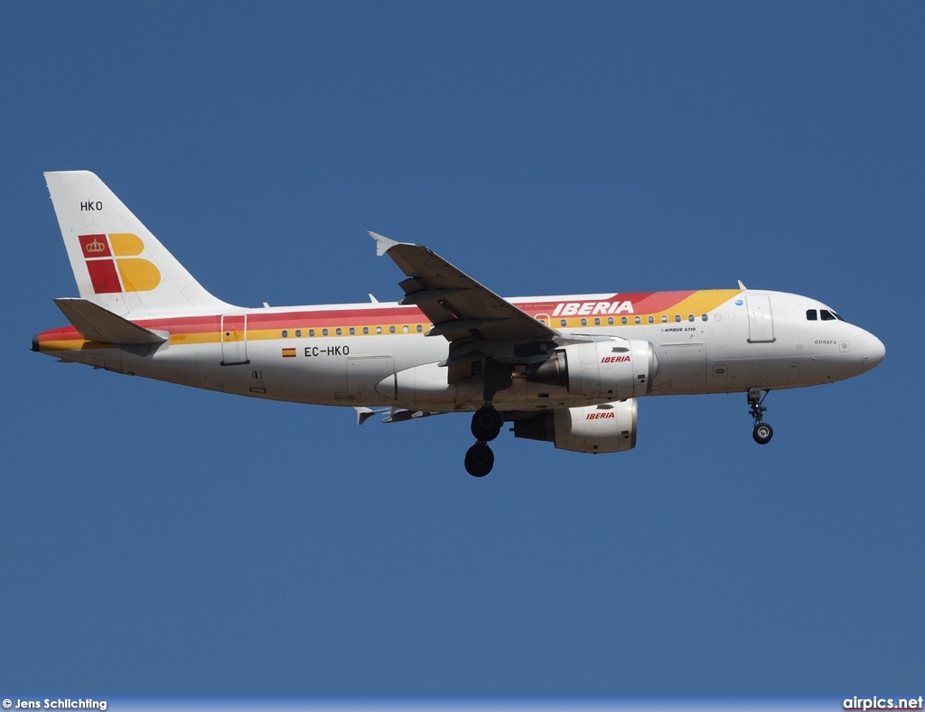 EC-HKO, Airbus A319-100, Iberia