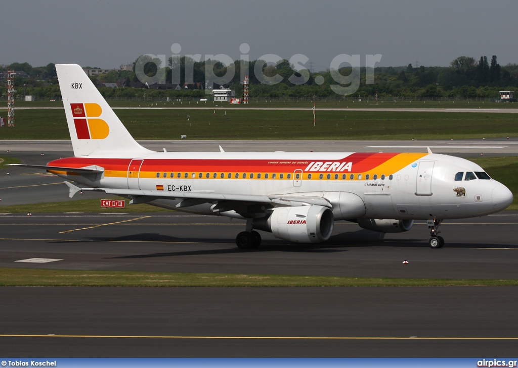 EC-KBX, Airbus A319-100, Iberia