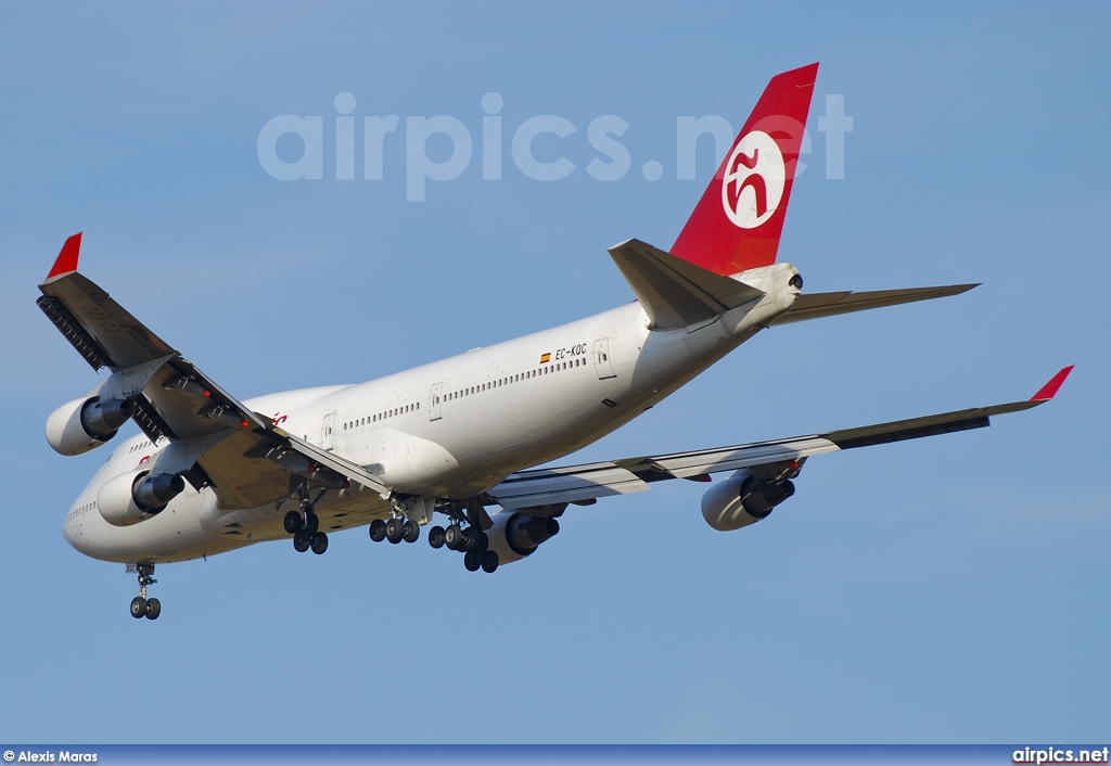 EC-KQC, Boeing 747-400, Pullmantur Air