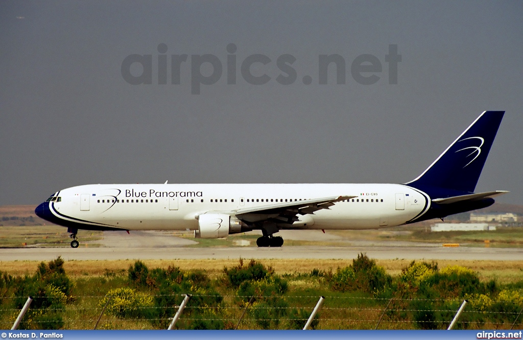 EI-CXO, Boeing 767-300ER, Blue Panorama