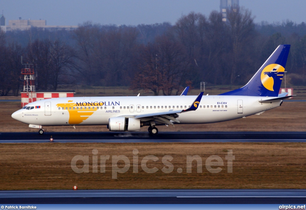 EI-CXV, Boeing 737-800, MIAT Mongolian Airlines