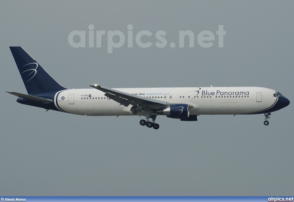 EI-EED, Boeing 767-300ER, Blue Panorama