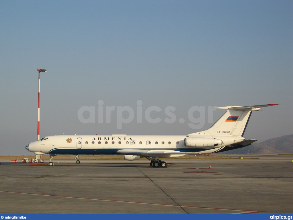 EK-65072, Tupolev Tu-134-A, Armenian Government