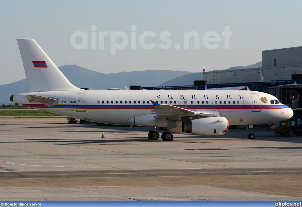EK-RA01, Airbus A319-100CJ, Armenian Government