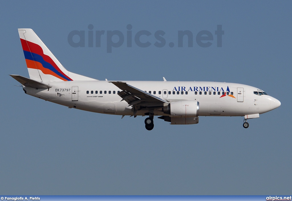 EK73797, Boeing 737-500, Air Armenia