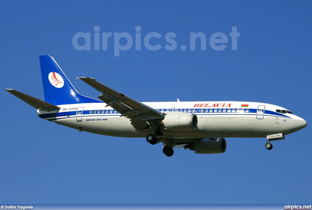 EW-308PA, Boeing 737-300, Belavia - Belarusian Airlines