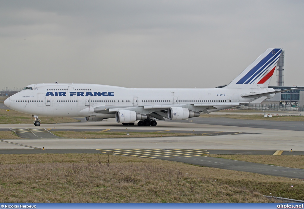 F-GITD, Boeing 747-400, Air France