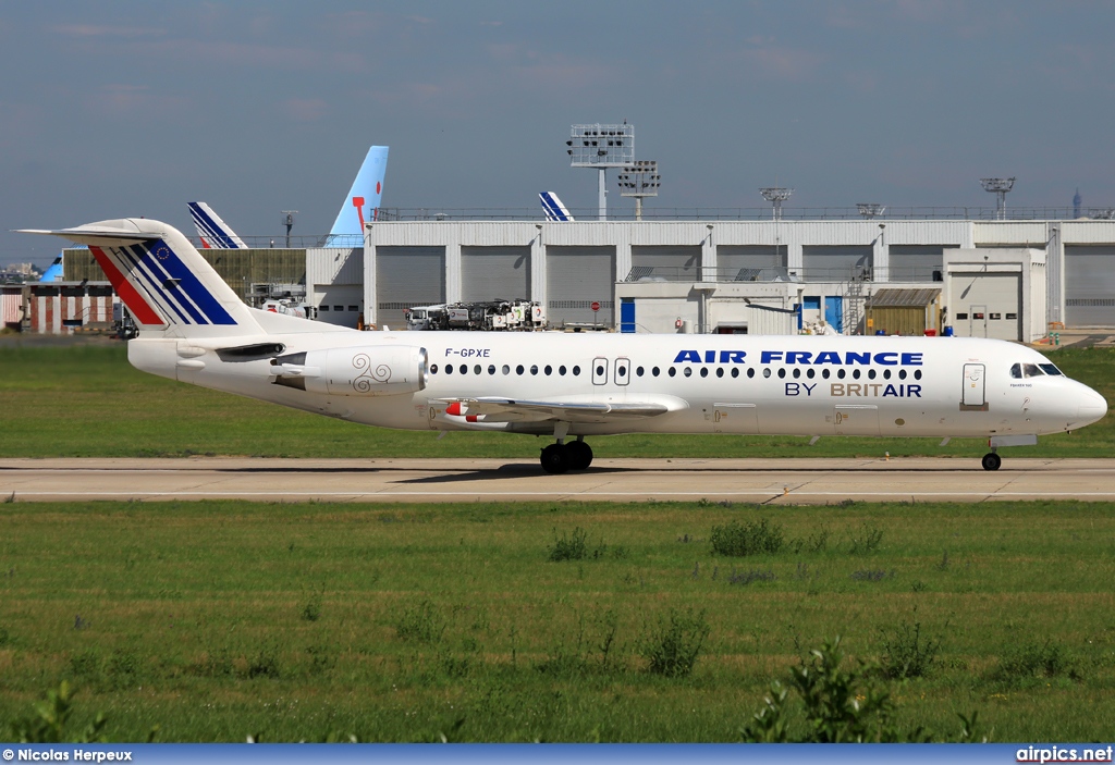 F-GPXE, Fokker F100, Brit Air