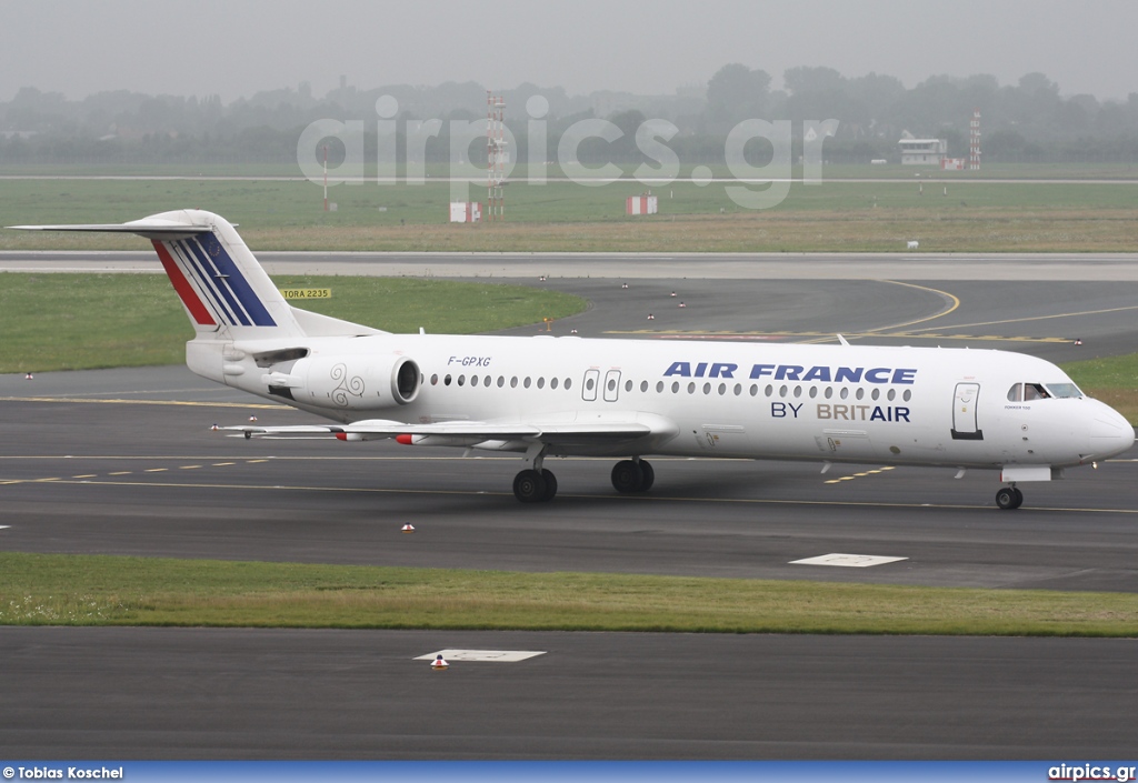 F-GPXG, Fokker F100, Brit Air