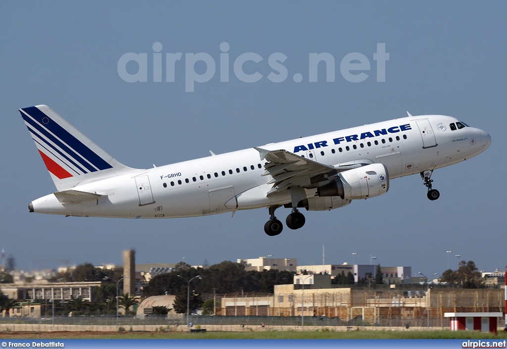 F-GRHD, Airbus A319-100, Air France