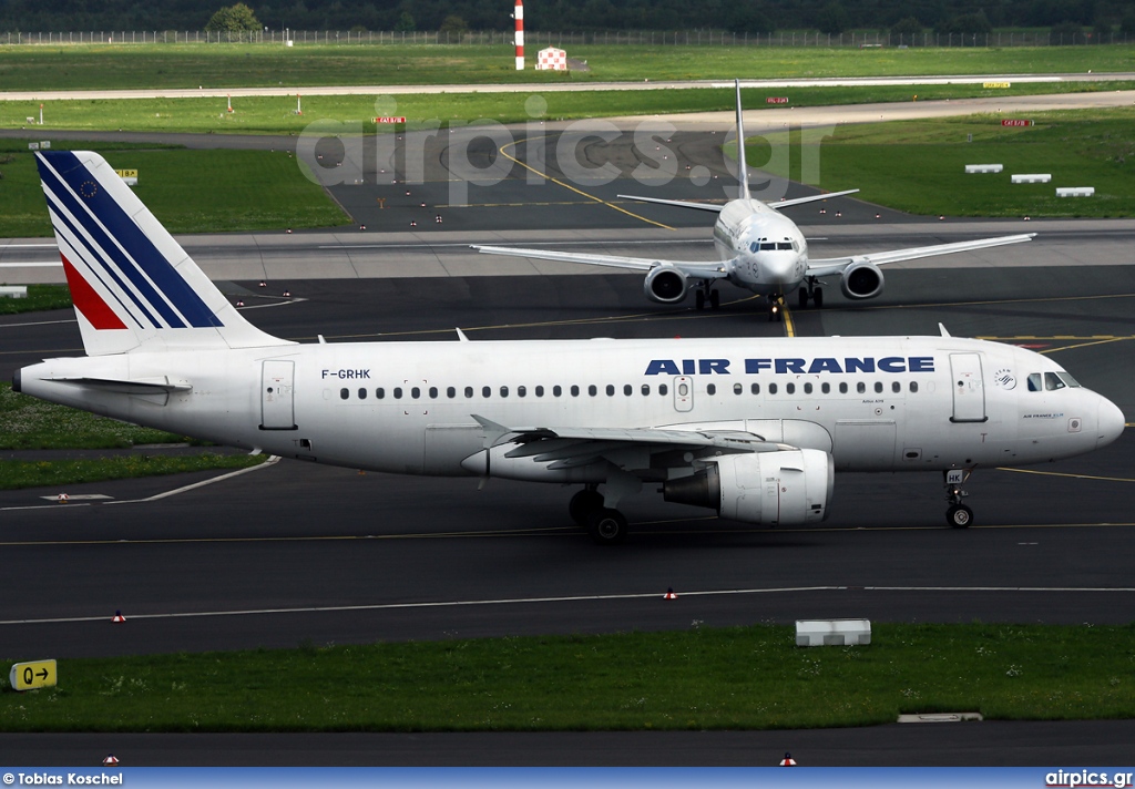 F-GRHK, Airbus A319-100, Air France