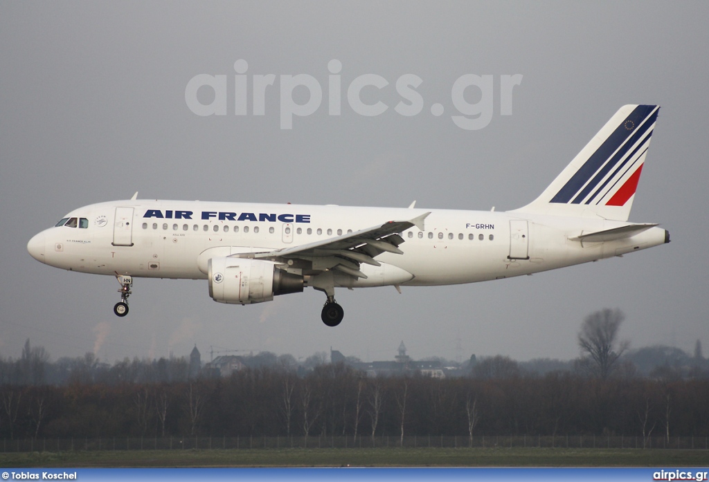 F-GRHN, Airbus A319-100, Air France