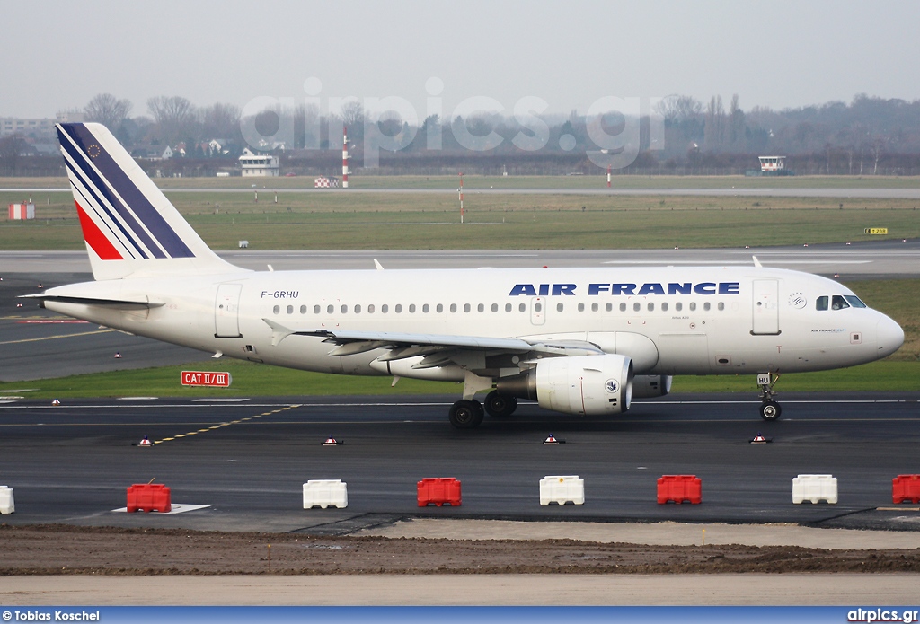 F-GRHU, Airbus A319-100, Air France