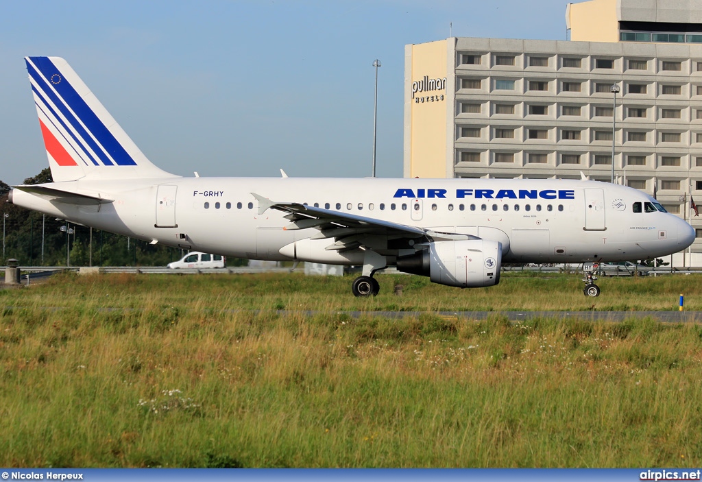 F-GRHY, Airbus A319-100, Air France