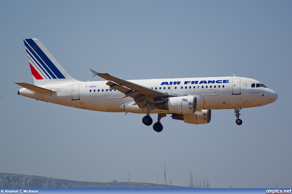 F-GRXF, Airbus A319-100, Air France