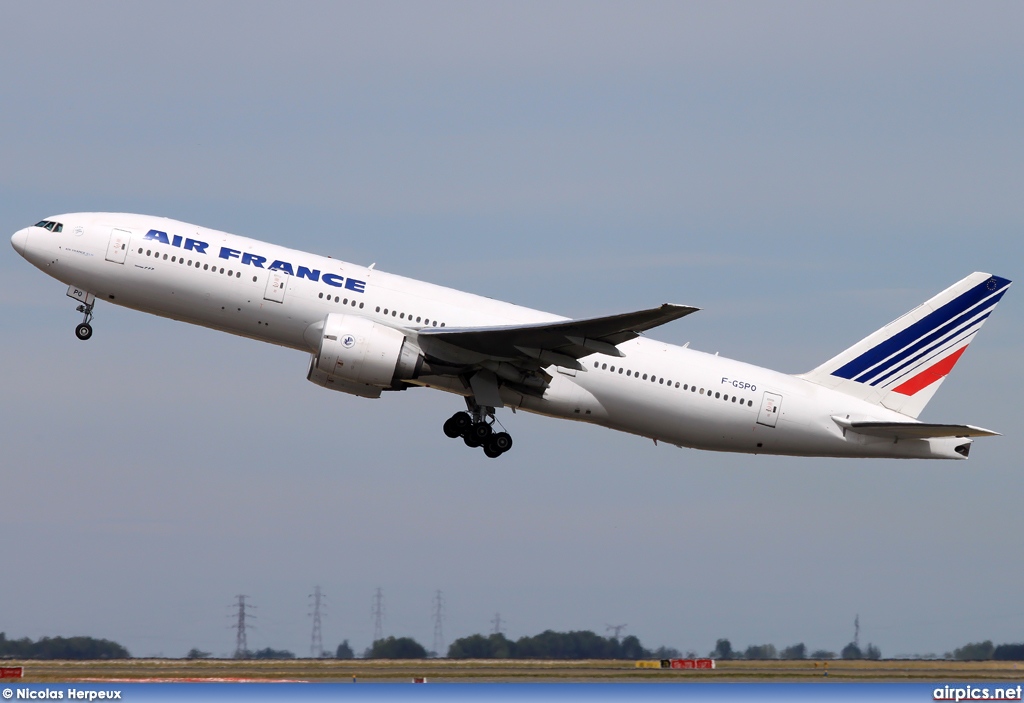 F-GSPO, Boeing 777-200ER, Air France