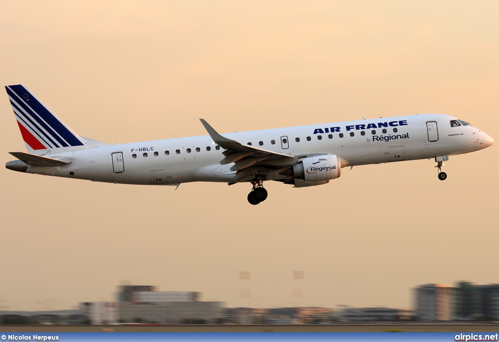 F-HBLC, Embraer ERJ 190-100LR (Embraer 190), Regional