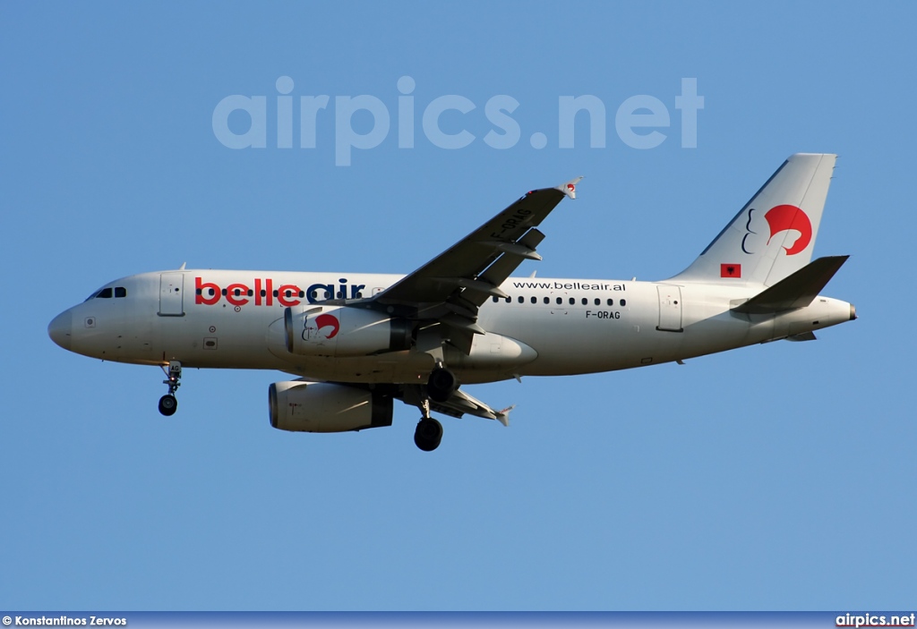 F-ORAG, Airbus A319-100, Belle Air