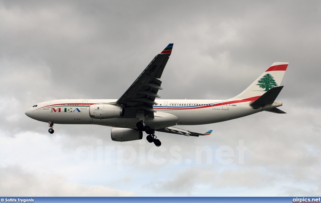 F-ORMA, Airbus A330-200, Middle East Airlines (MEA)