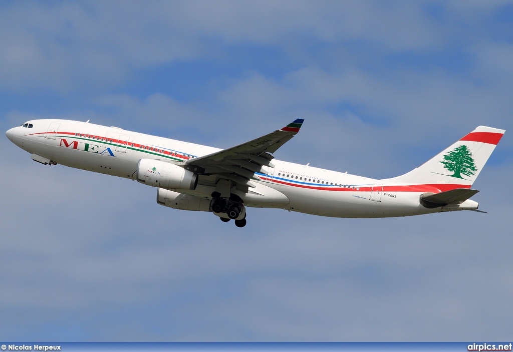 F-ORMA, Airbus A330-200, Middle East Airlines (MEA)