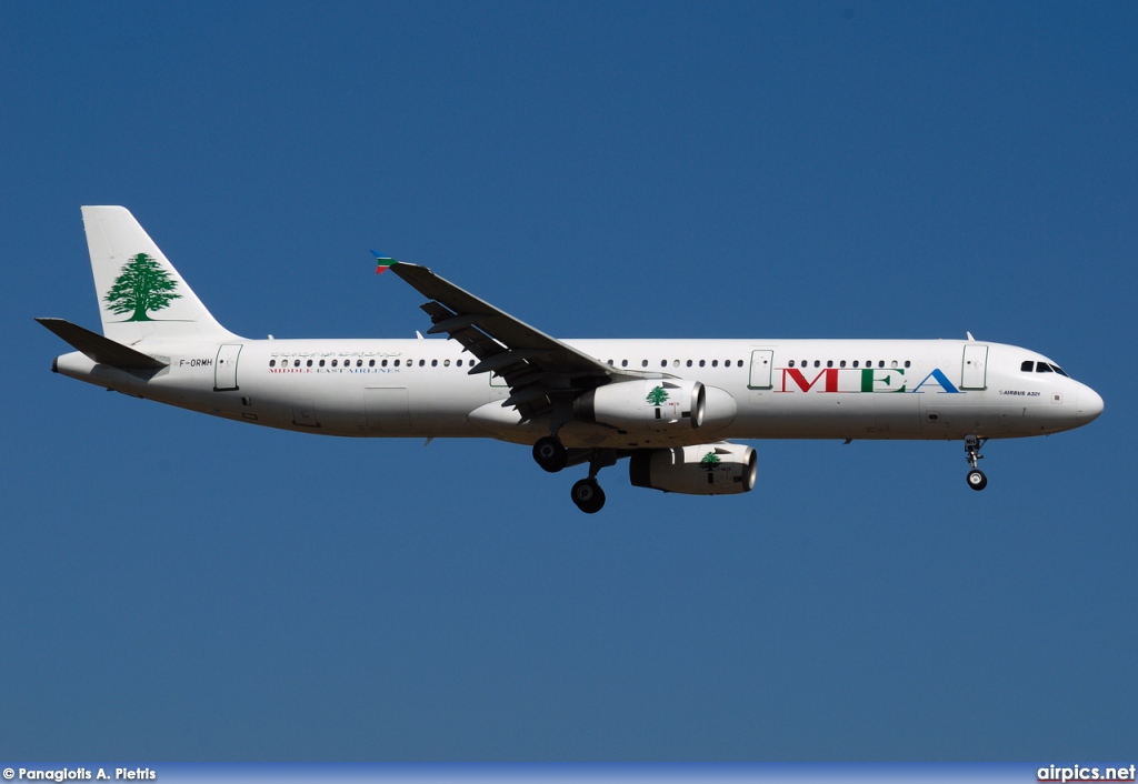 F-ORMH, Airbus A321-200, Middle East Airlines (MEA)